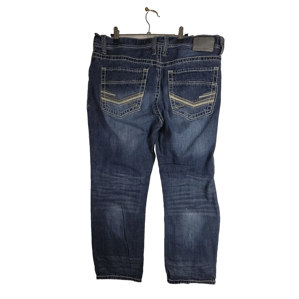 Vtg Faded Glory Mens Relaxed Fit Blue Denim Jeans Size 38x32 Cotton Y2k 2000s